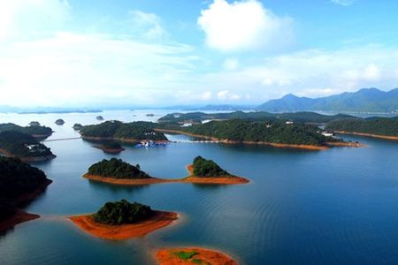  柘林湖一日游>岛玩水